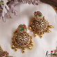 Gorgeous Antique Peacock Motifs Temple Necklace With Bead Drops NC3139 (Available In 2 Colors)