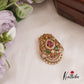 Beautiful AD Peacock Teardrop Motifs Saree Pin SP44