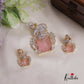 Elegant Victorian Elephant Pendant Set PS246 (Available In 5 Colours)