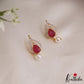 Classic Teardrop Earcuffs | Upper Earrings | Bugadi Earrings With Pearl Drop E891 (Available In 2 Colors)