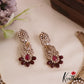 Stunning AD Floral Peacock Motifs Victorian Hasli Choker NC2812 (Available In 2 Colors)