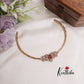 Simple CZ Floral Bloom Pipe Necklace NC2259 (Available in 2 Colors)