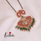 Elegant Jadau Pendent Haram Reversable LH1837