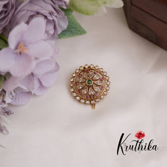 Beautiful Kemp Multistone Chandra Surya Hair Ornaments J202