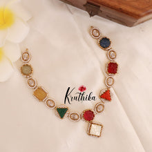Pretty AD Natural Raw Stones Necklace NC1752