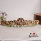 Premium Kemp Peacock Elephant Motifs Nagas Hip Belt with Pearl Drops V313