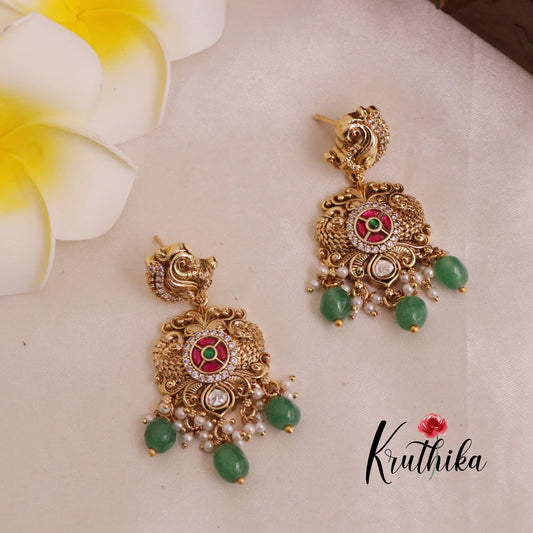 Grand Lakshmi Jadau Beads Haaram LH819