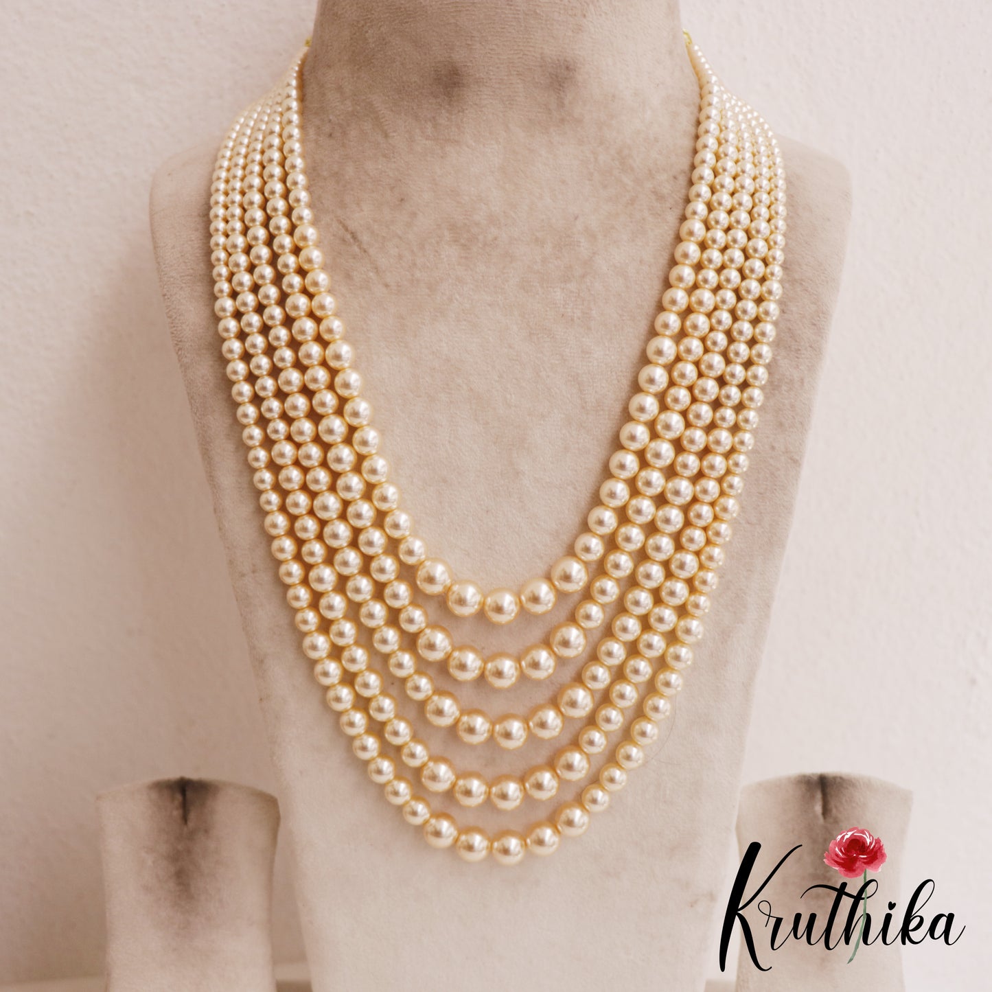 Elegant Multi Layered Pearl Haaram LH2079