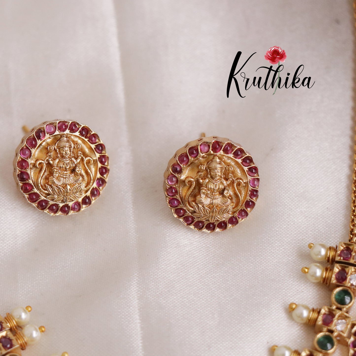 Pretty Lakshmi Coin Necklace NC1894 ( Available in 3 Colours)