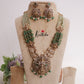 Beautiful CZ Pearls Temple Lakshmi Pendant Necklace Set NC2244