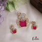 Elegant Victorian Elephant Pendant Set PS246 (Available In 5 Colours)