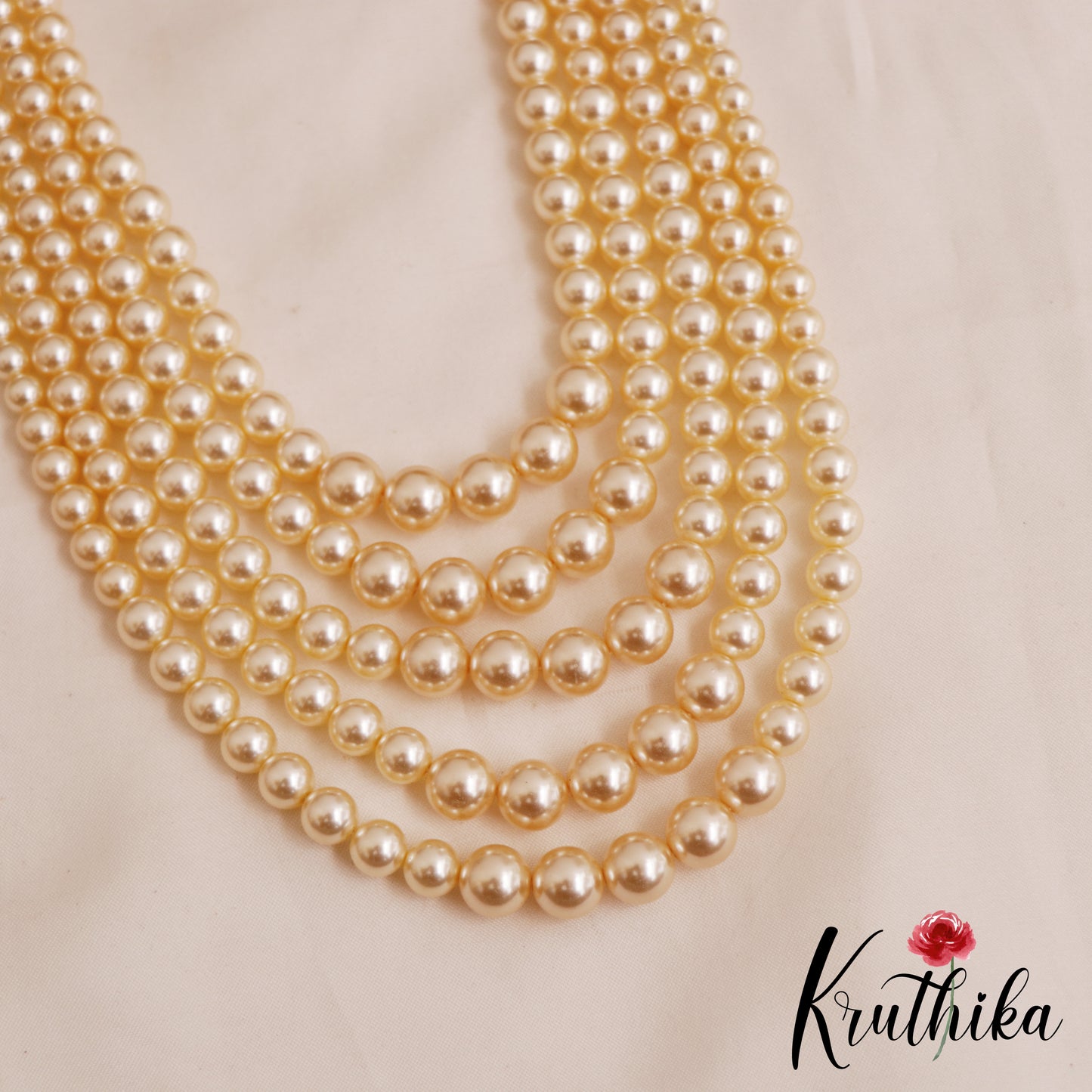 Elegant Multi Layered Pearl Haaram LH2079