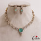 Trendy Leaf Motifs AD Victorian Necklace NC2765 (Available In 5 Colors)