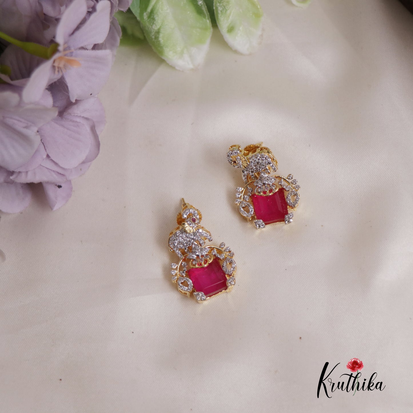 Elegant Victorian Elephant Pendant Set PS246 (Available In 5 Colours)