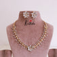 Trendy CZ/AD Flower Design Necklace NC1830 (Available in 4 colours)