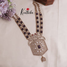 Grand AD Moissanite Peacock Haaram LH1888 (Available in 6 Colours)