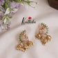 Beautiful AD Peacock Triple Jhumkas E518