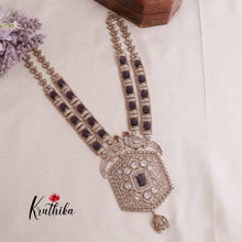 Grand AD Moissanite Peacock Haaram LH1888 (Available in 6 Colours)