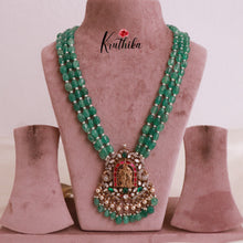 Royal Radha Krishna Jadau Kundan Haaram with Onyx Beads LH1801