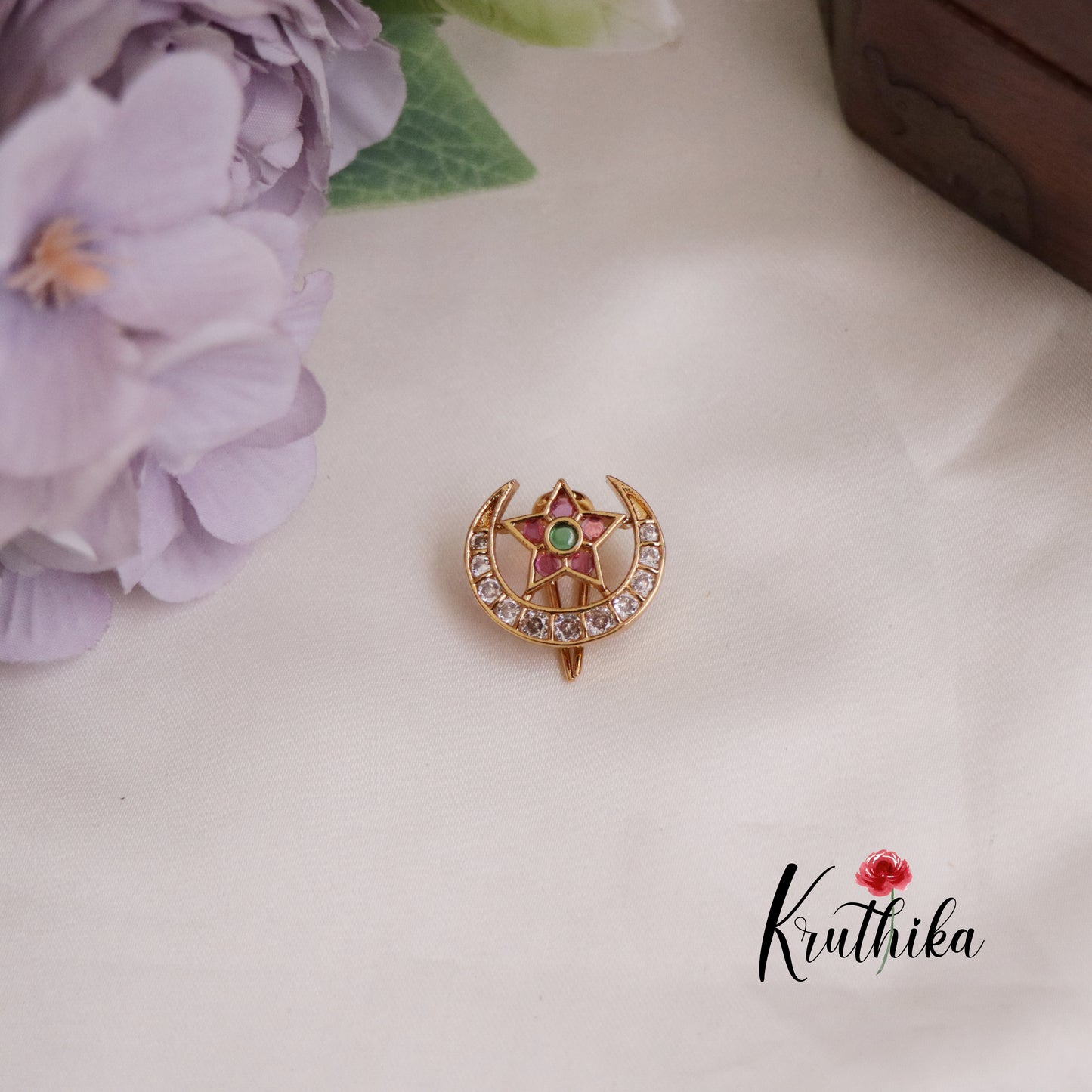 Simple Kemp Chandra Surya Hair Ornaments J203