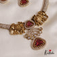 Gorgeous Elephant Motifs Victorian Hasli Necklace NC2578 (Available In 3 Colors)
