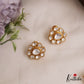 Pretty Floral Peacock Motifs Polki Victorian Pendant Set PS287 (Available In 2 Colors)