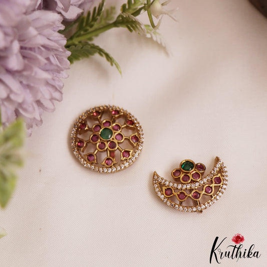 Trendy Floral Motifs Chandra Surya Kemp Hair Ornaments J371