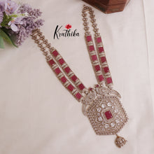 Grand AD Moissanite Peacock Haaram LH1888 (Available in 6 Colours)