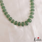 Rich Green Strawberry Ovel Tumble beads maala LH2180