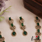 Sparkling Square Leaf Motifs AD Victorian Necklace NC2839 (Available In 3 Color)