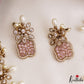 Stunning Floral Motifs CZ Victorian Necklace NC3065 (Available In 4 Colors)