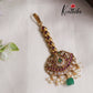 Simple Kemp Maang Tikka with Beads Drops MT266