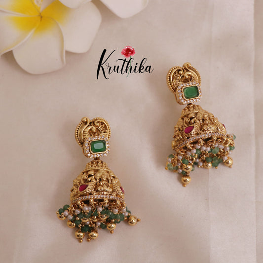 Gorgeous and Premium Jadau Lakshmi peacock choker NC1953