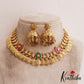 Beautiful Antique Peacock Motifs Kasu Jadau Choker NC2845 (Available In 2 Colors)