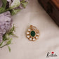 Pretty Floral Peacock Motifs Polki Victorian Pendant Set PS287 (Available In 2 Colors)