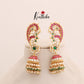 Grand Jadau Peacock Earcuff Jhumkas E444