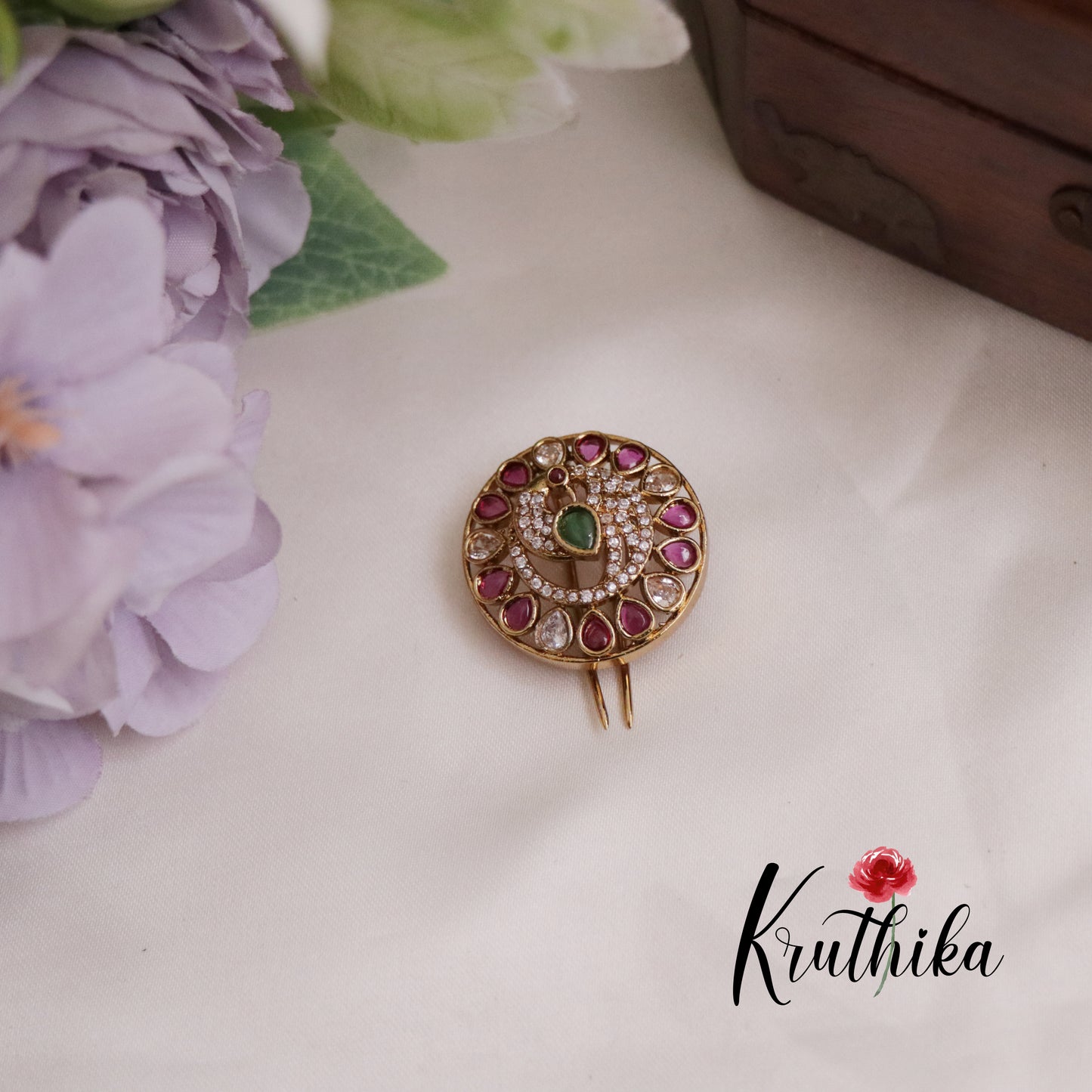 Elegant Kemp Chandra Surya Hair Ornaments J204