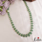 Rich Green Strawberry Ovel Tumble beads maala LH2180
