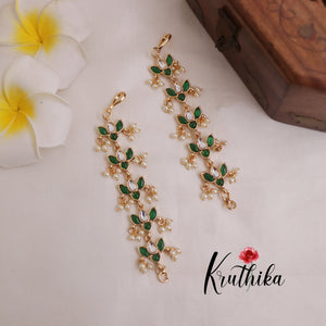Pretty Flower style Earchains [Available in 5 colours] EC84