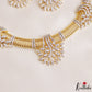 Sparkling Leaf Motifs Gold-Tone CZ Hasli Necklace NC3243 (Available In 2 Colors)