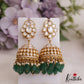 Gorgeous Floral Motifs Mossanite Jhumka E1012 (Available In 2 Colors)