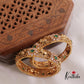 Gorgeous Antique Elephant Motifs With AD Stone Bangles B376 (Set Of 2)