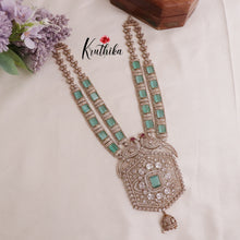 Grand AD Moissanite Peacock Haaram LH1888 (Available in 6 Colours)