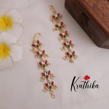 Pretty Flower style Earchains [Available in 5 colours] EC84