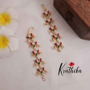 Pretty Flower style Earchains [Available in 5 colours] EC84