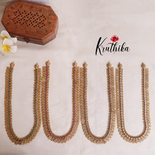 Premium Jadau Lakshmi Coin/Bottu Haaram LH1883 (Available in 4 Colours)