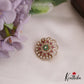 Elegant AD Floral Chandra Surya Hair Ornaments J335