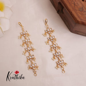Pretty Flower style Earchains [Available in 5 colours] EC84