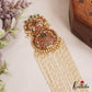 Stunning Peacock Floral Motifs Multi Pearl Strand Kemp Jada Billa With Green Bead Drops J380