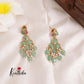 Pretty Green stone Chanda Bali Earing's E477